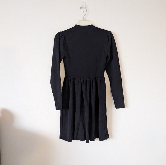 Zara Black Knit Dress Size Small - Picture 3 of 3